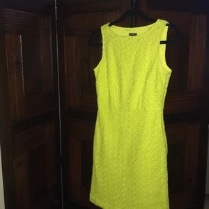 Neon green/yellow Ann Taylor dress